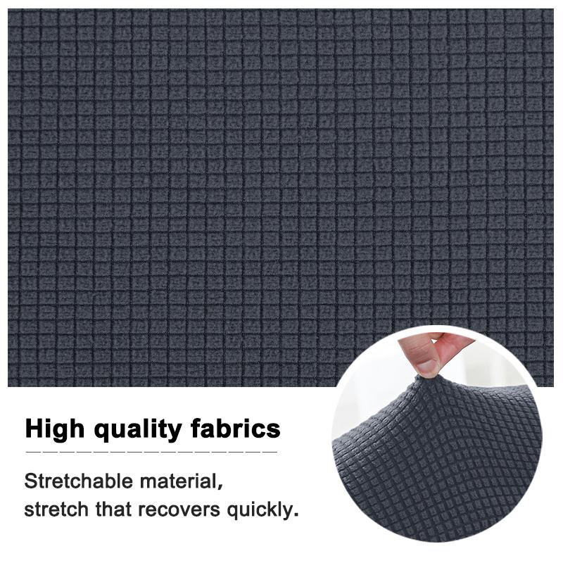 Stretch Fabric Bar Chair Covers Short Back Washable Seat Protectors For Dining Room Kitchen Hotel Banquet