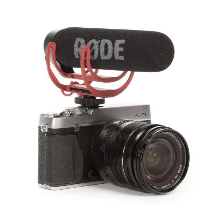 Microphone compact - RODE - VideoMic GO - Compact léger - Plug-and-play - Couleur rouge