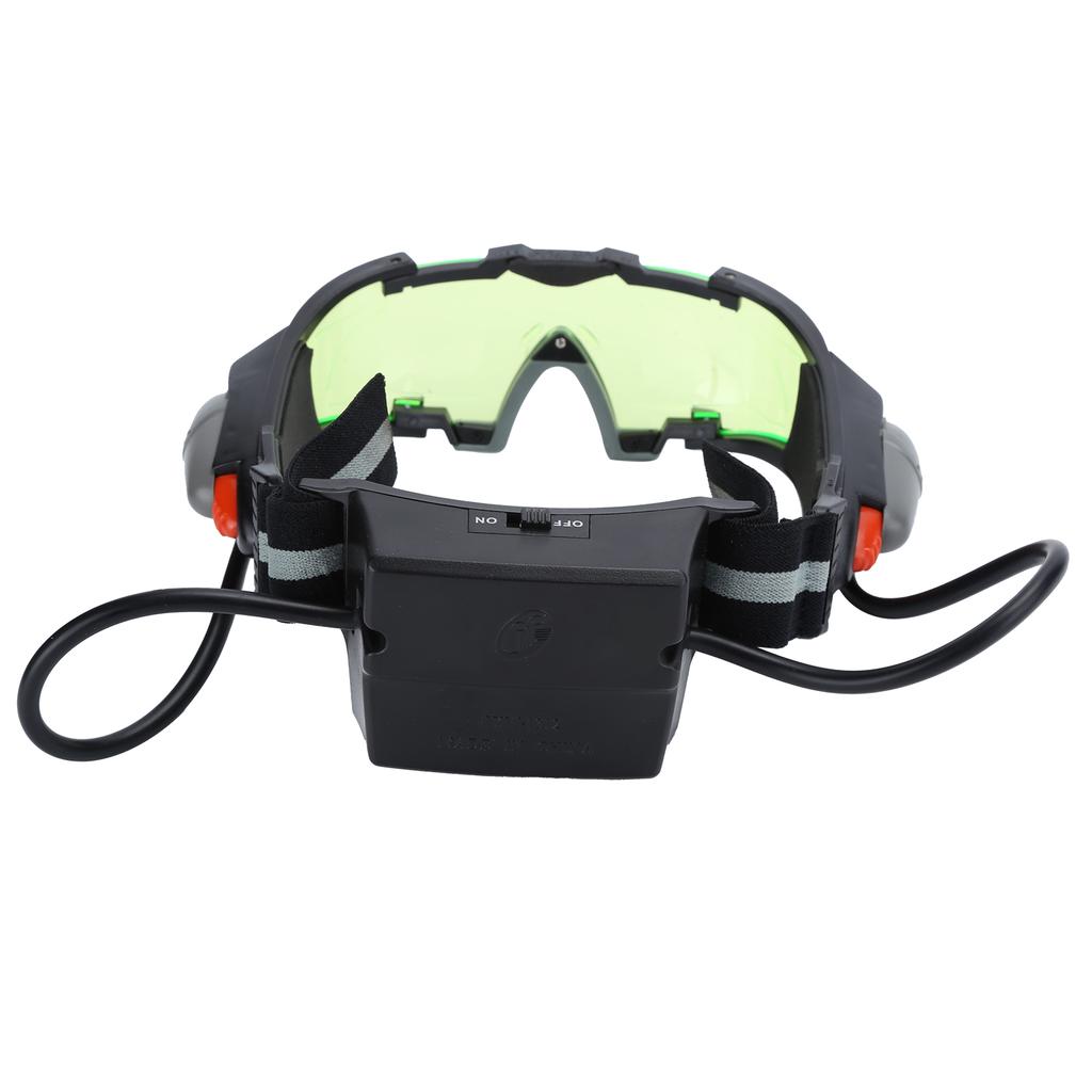 Night Vision Glasses with Light Adjustable Windproof Dustproof LED Glasses for Riding Skiing