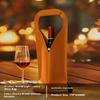 1pc Wine Packaging Bags Gift Bags Vintage PU Leather Tote Wine Bags Drinking Accessories Tote Gift Bags For Friends