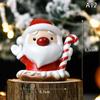 Christmas Series Craft Resin Animal Party Creative Mini Christma Tree Old Girl Kids Cute Gift Home Decoration Supplies Decor