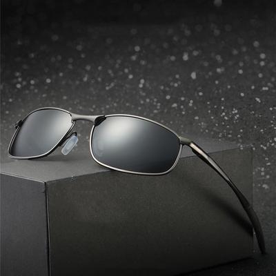 Square Vintage Polarized Sunglasses Men Brand Designer Classic Shades Sun Glasses Driving