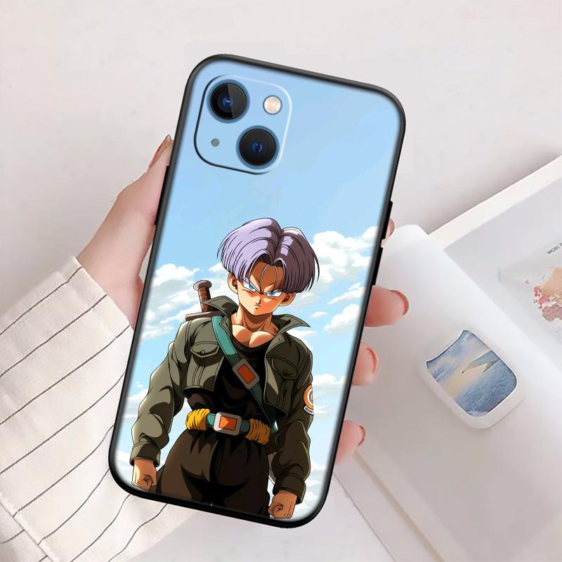 Dragon Ball Trunks New High-End Shell Phone Case for iPhone 16 15 14 13 12 Pro Max Plus Mini