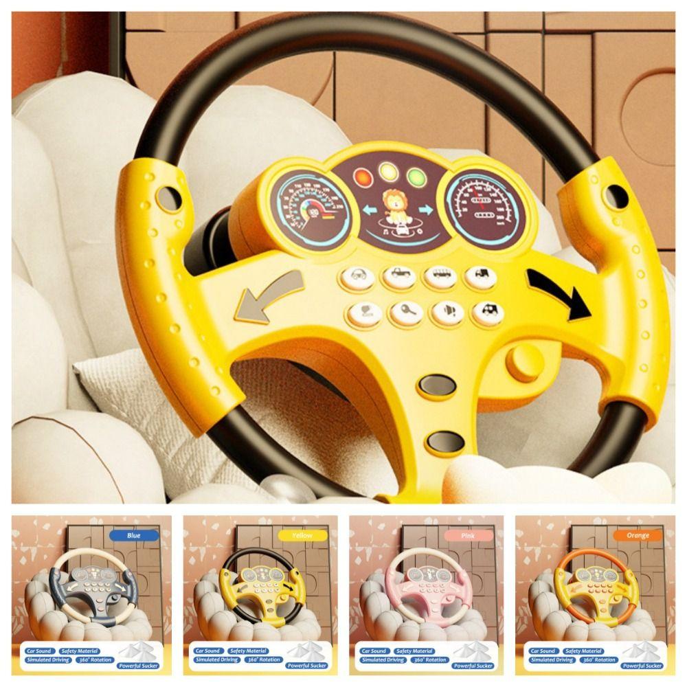 Electric Steering Wheel Vocal Toys Copilots Stroller Simulate Driving Car Toy Boys