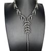 Punk Grunge Rock Rivet Long Pendant Chain Cool Fashion Handmade Geometric Necklace Goth Charm Jewelry Hip Hop Accessories
