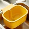 Sink Drain Strainer Basket Retractable Sink Draining Rack Multi-purpose Faucet Storage Holder Vegetable Drain Shelf for Fruit
