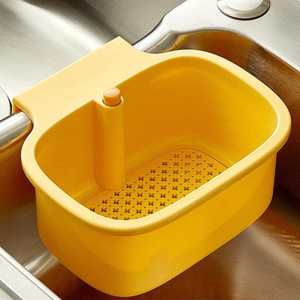 Sink Drain Strainer Basket Retractable Sink Draining Rack Multi-purpose Faucet Storage Holder Vegetable Drain Shelf for Fruit