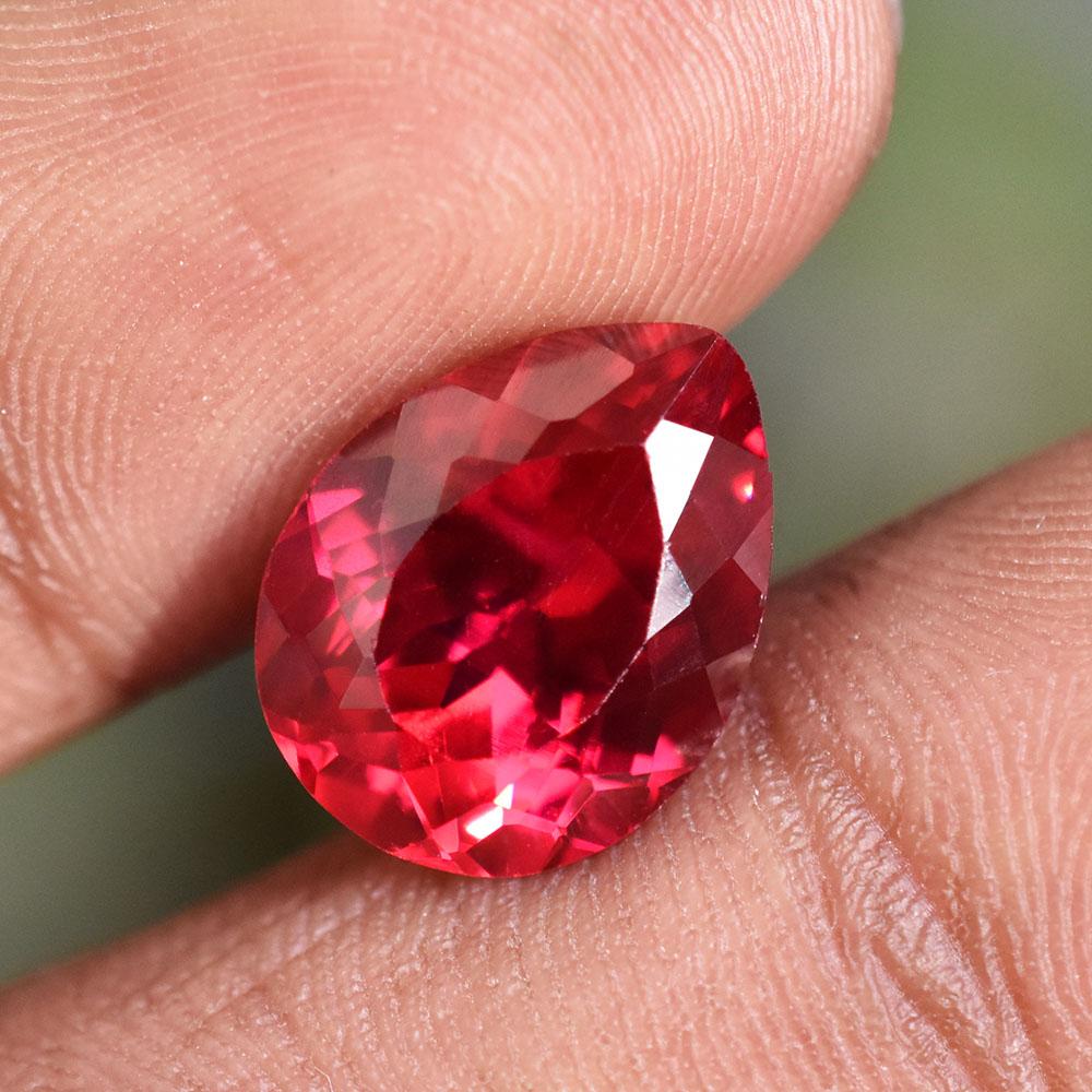 NATURAL Red Ruby 13x10mm Pear Cut   Gorgeous Loose Gemstone For Her