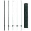 VidaXL Clôture Euro avec 5 poteaux en U Vert 1.6x10 m Acier 3335971