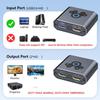 4K HDTV Splitter Adapter 1 In 2 Out for Double Monitor Setup Offering Mirror and Extended Displays for Laptop and PC