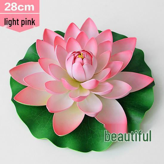 Artificial Lotus Leaf Water Lily for Pond, Fish Tank Decoration, Landscaping, or Buddha Ornaments