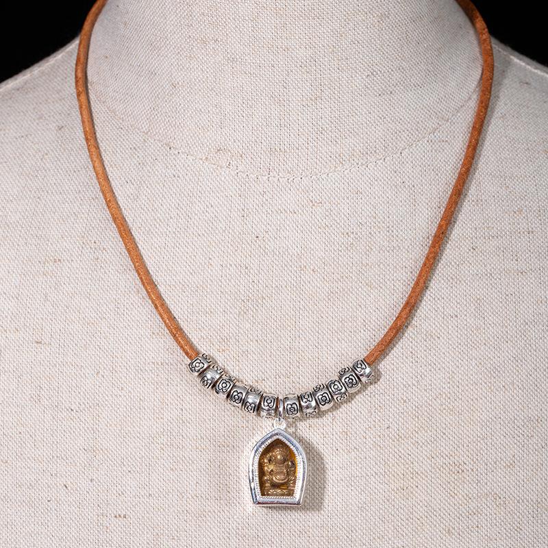 Tibetan Gawu Box Zakiram Necklace Niche Design Blogger Xiaohongshu Thangka Sweater Chain