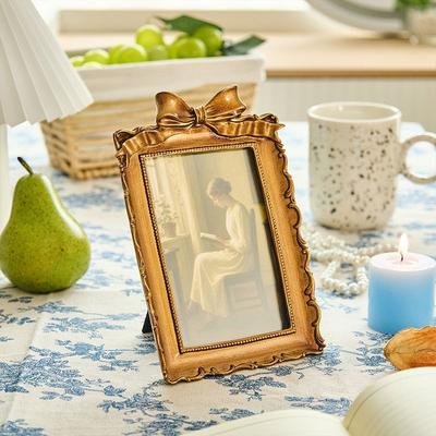 Europeisk Retro Elegant Fotoram Charmig Design för Vardagsrum Matsal Sovrum Väggdekor Hemdisplay Nybyggnadspresent
