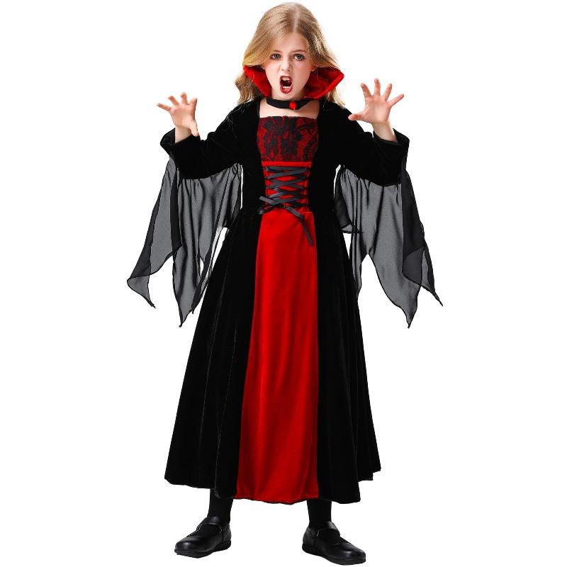 

alloween devil costume for kids, vampire costume for girls Height 150cm