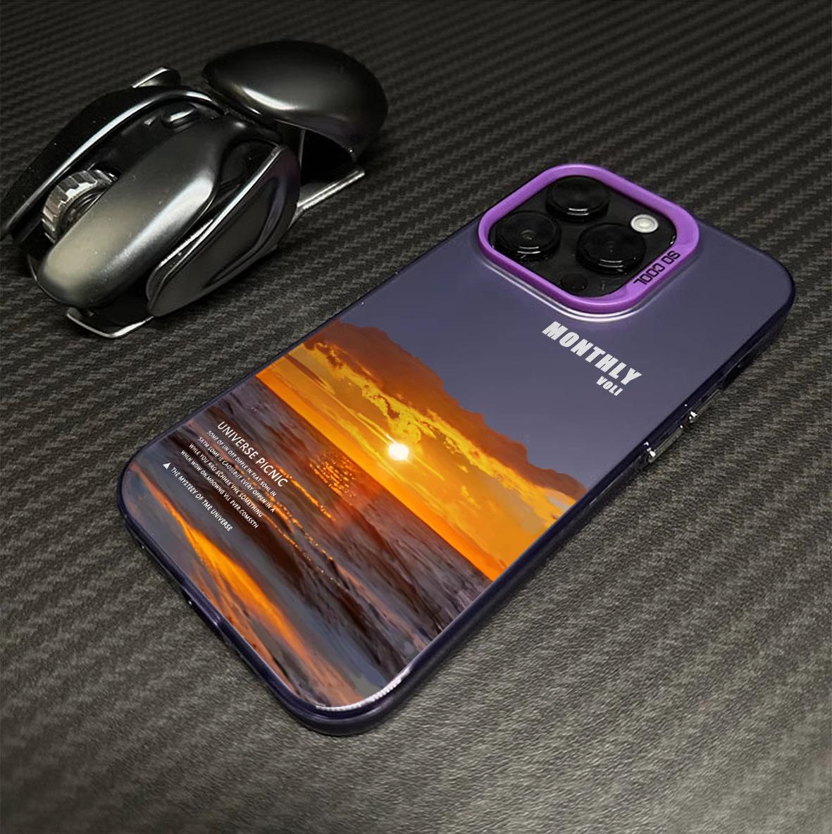 

Чехол Sunset для iPhone 15 Pro 14/13 Laser 12, 11Xs Max/Plus, tide xr/x. 16