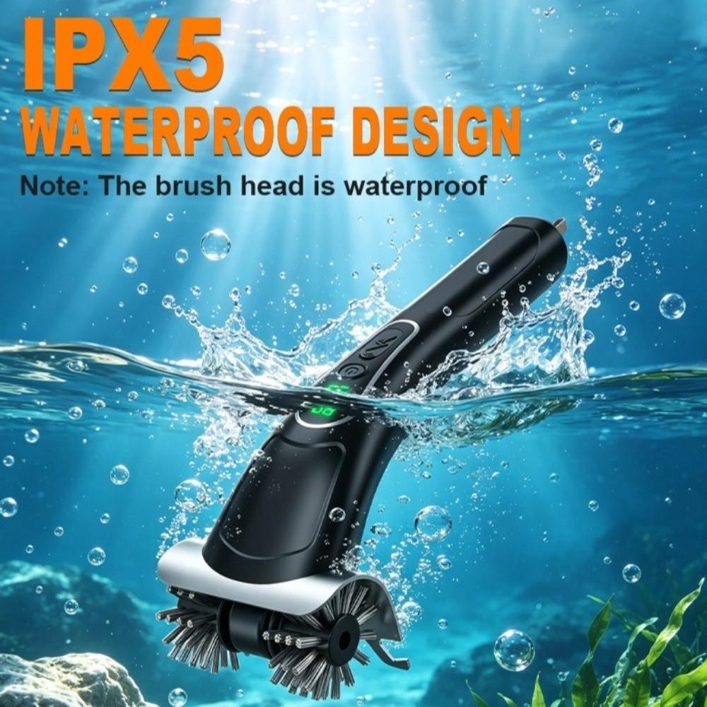 2-Speed Settings Electric Grill Brush Removable Head Grill Cleaning Tool  Charcoal Grill