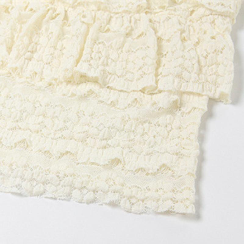 Sladké Nepravidelné Zvlnění Elegantní Šik Sady Žakárová Krajka Stupňovitá Sukně Crop Top Ladící Dámské Oblečení Estetické Roztomilé Vintage Y2k Letní Oblečení