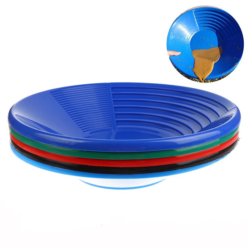 1Pc Gold Panning Tool 380Mm Gold Panning Pan Abs Gold Sifting Classifier Washing Sieve Tray Accessory