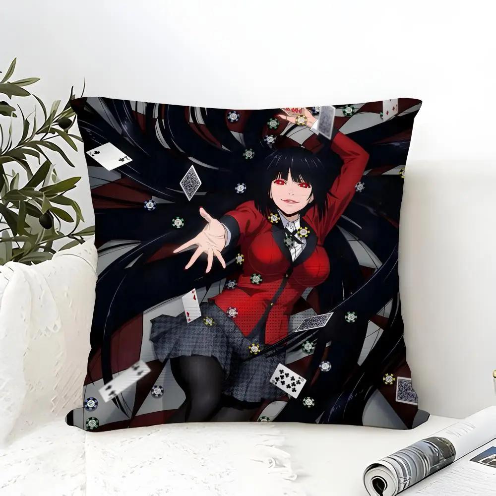 Anime Comics K-Kakegurui Yumeko Jabami Pillow Case linen pillow case sofa home decor cushion cover cushion cove