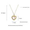 Heart Series 18K Gold-Plated Titanium Steel Necklace - Elegant, Colorfast, Simple & Chic Clavicle Chain