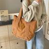 Denim canvas retro bag women's large capacity shoulder bag tote bag casual college student class bag commuter bag