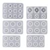 Resin Beads Molds with Hole Silicone Resin Epoxy Molds for Cabochon Gemstone
