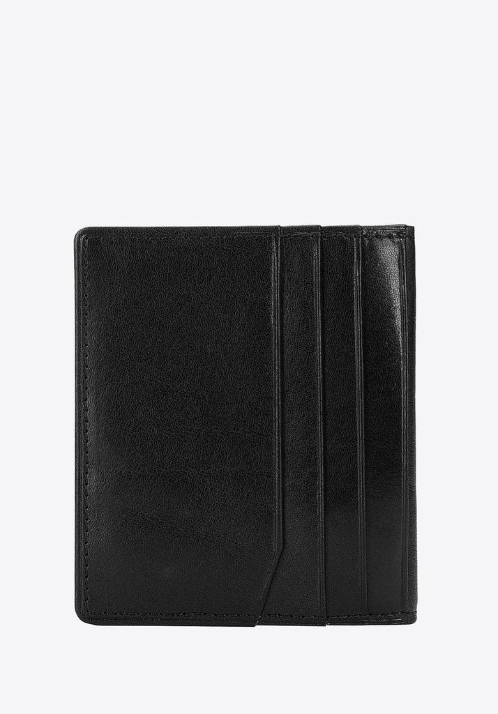 Wittchen Men's Leather Card Case With Coat Of Arms, Without Clasp, Black, Natural Leather