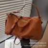 This Year's Popular Suede Retro Bag Women's Large Capacity 2025 New Trendy Messenger Bag Casual Commuter Pillow Bag