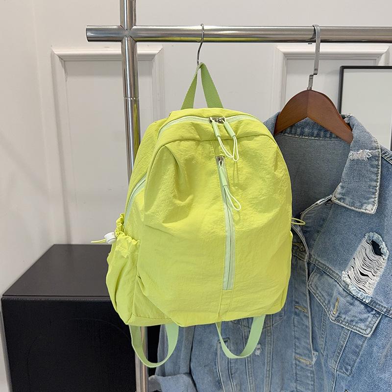Schoolbag Casual Backpack Women's 1011 New Simple and Versatile Small Backpack Lightweight Travel Bag Student Multi-purpose Outdoor Schoolbag