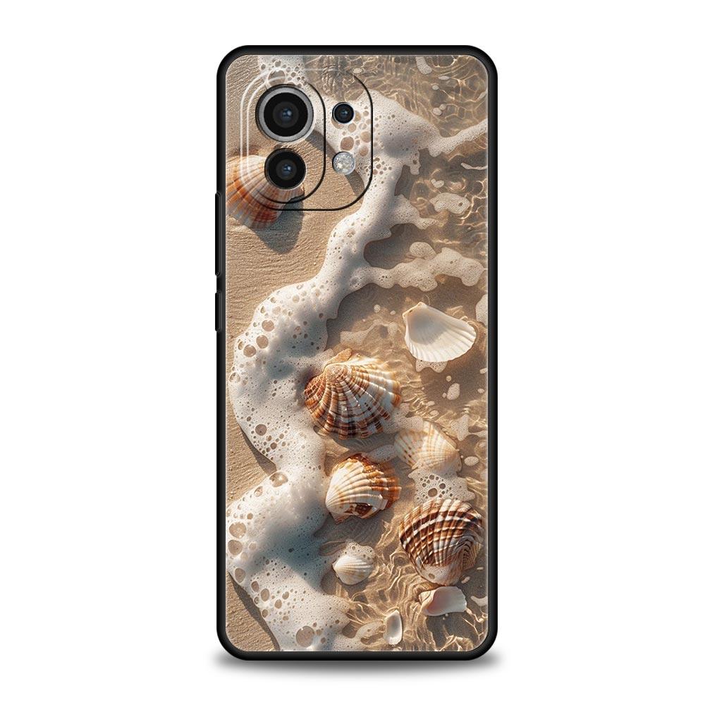 Phone Case For Xiaomi Mi 15 14 13 12 11 Lite 14T 13T 12T 11T Pro Poco X7 X6 X5 X3 Pro F6 F5 F4 Cover Seaside Scenery Wave Beach