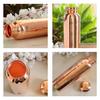 Copper Shine Finish Water Bottle – 600 ML, Pure Copper Bottle for Ayurvedic Health Benefits, Drinkware, Stylish Design