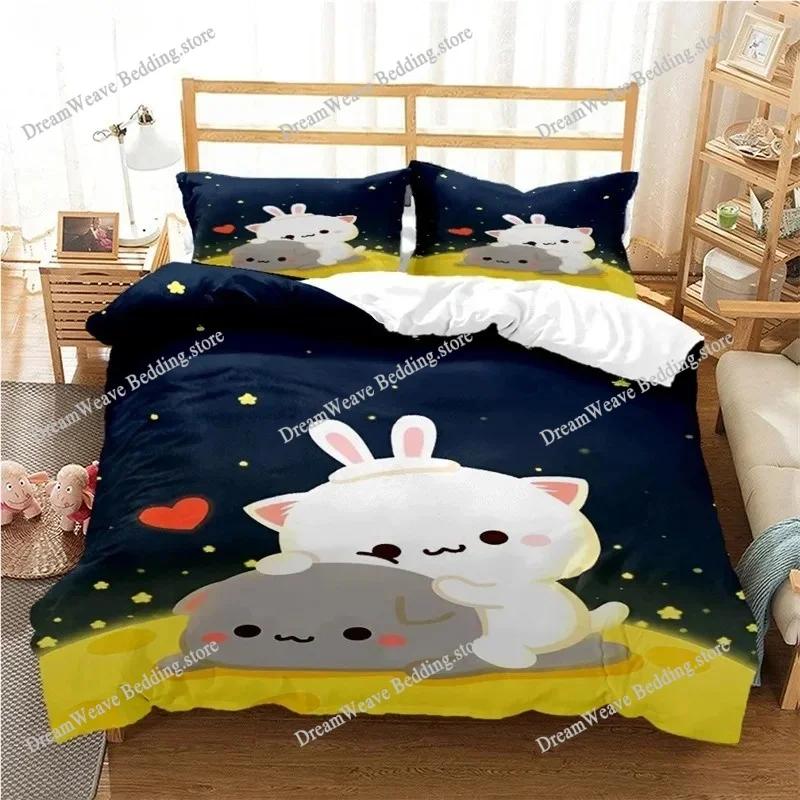 Home Textile Cartoons Bubu Dudu Cover Duvet Cover Pillow Case Boy Girl Polyester Bedding Set King Queen Twin Size Luxury Gift963