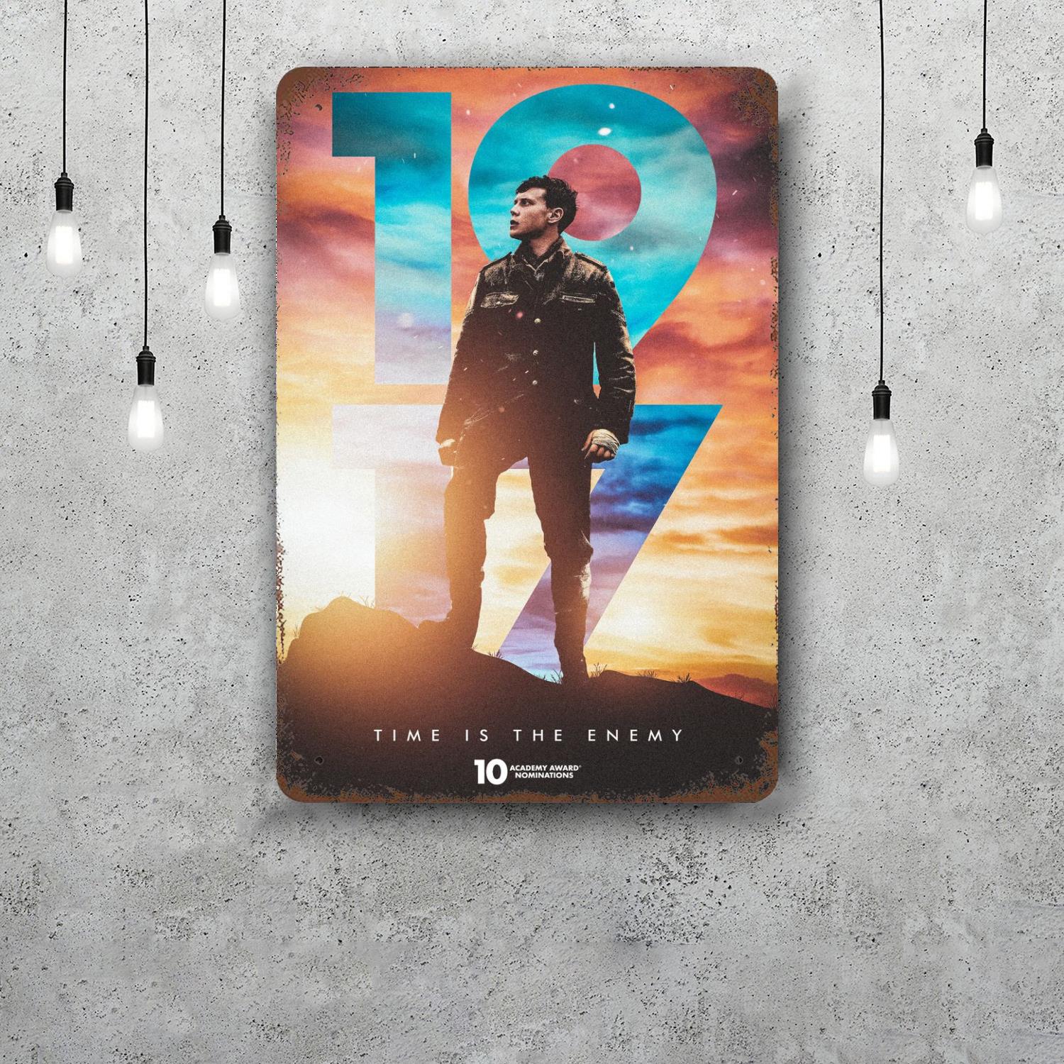 

1917 Movie Funny Bar Metal Sign Retro Plaque Vintage Sign Alcohol Drinker Pub Club Man Cave Kitchen Wall Decoration 20x30cm（7.8x11.8inch）