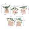 6 uds Toy Master Baby Yoda Darth PVC figura de acción colección de figuras de Anime muñeca Mini juguete modelo para re