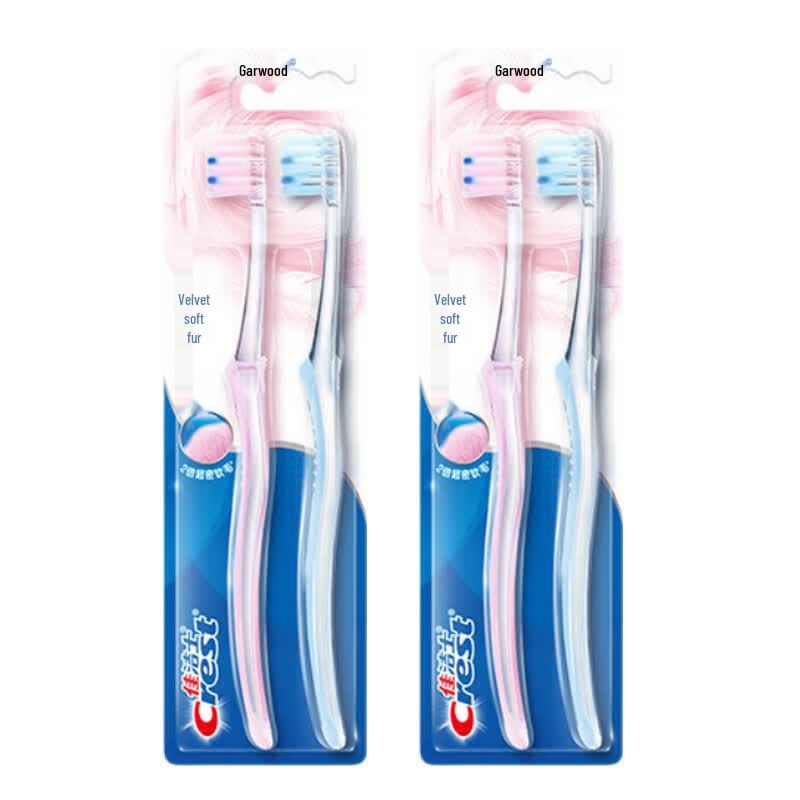 Crest Charcoal Floss Soft Bristle Adult Toothbrushes, 4-Count