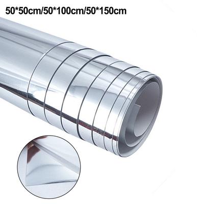 Naklejka ścienna o grubości 0,1 mm 1 szt. Akrylowa folia lustrzana