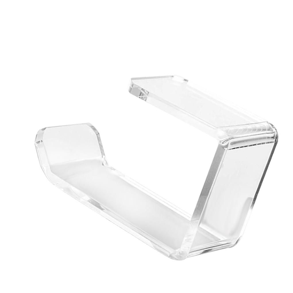 Headphone Hanger Bracket Acrylic Headset Stand Under Desk Earphone Storage Holder Rack