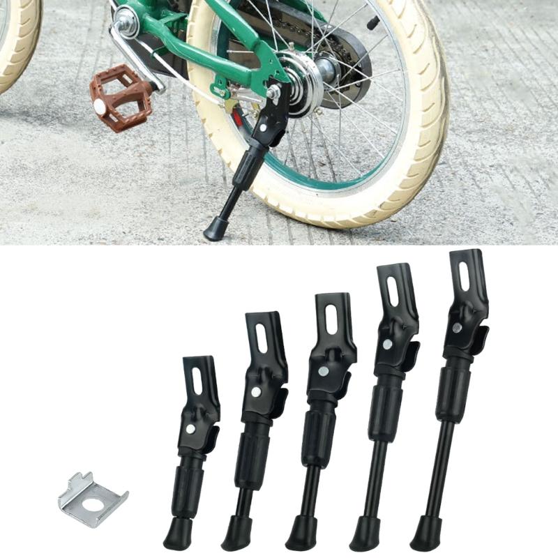 Bike Kickstand Kids Adjustable Rear Side Bicycles Stand Kickstand for 12In/14In/16In/18In/20In Mountain Bike Kick Stand
