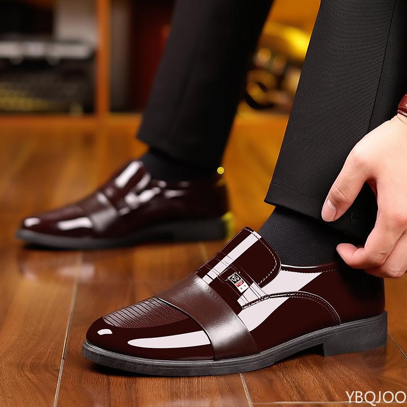 Fashion Men's Formal Leather Shoes New British Style Business Low Cut Casual Pointed Daily Casual Shoes Zapatos De Vestir Hombre Luxury