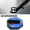 Bike Side Stand Pad for Outdoor Parking, Aluminum Support Plate with Textured Center for Grass