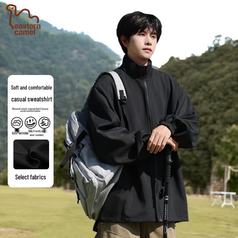 

EASTERN CAMEL Men s Fall Casual Plaid Windbreaker Jacket 2XL