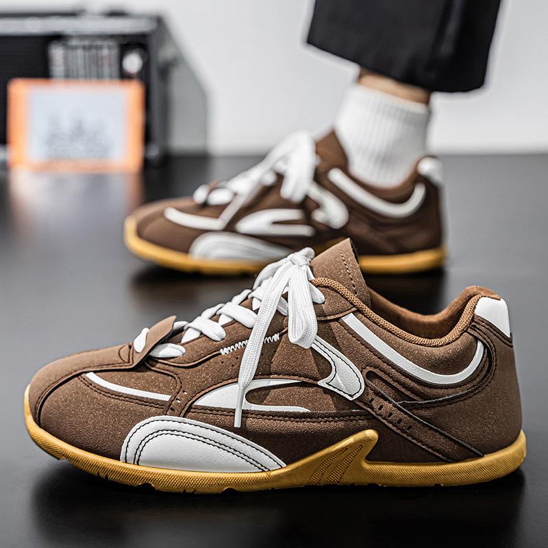 Autumn High Quality Men Flats Casual Shoes Fashion Lightweight Lace-up Platform Student Sneakers Outdoor Male Running Shoe 39-44