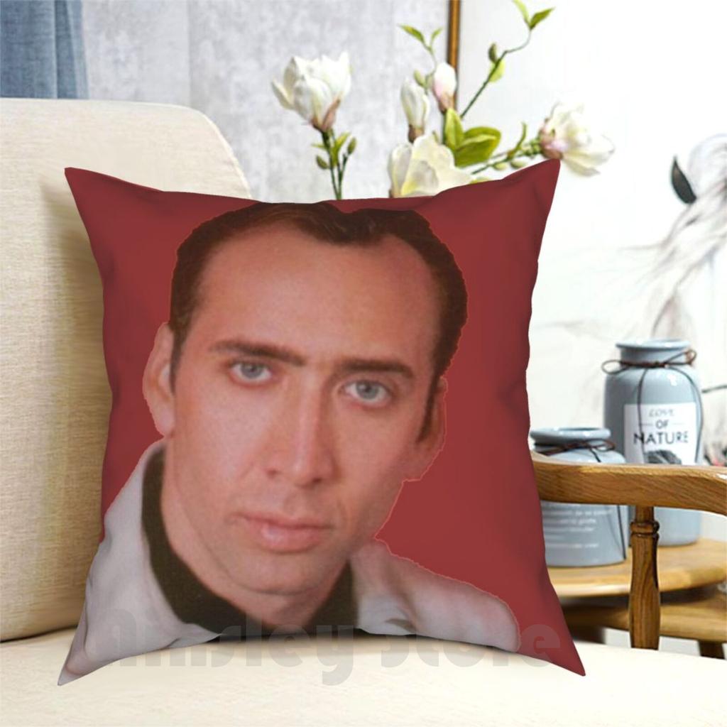 Nicolas Cage Pillow Case Printed Home Soft Throw Pillow Nicolas Cage Nicolas Cage Transparent Beauty Powerful Star