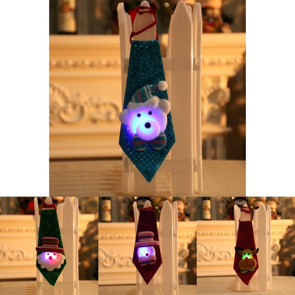 Creative Christmas Decoration Sparkling Tie For Adults And Kids With Unique Designs In Various Styles
