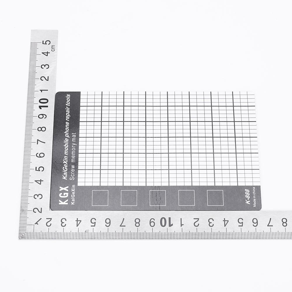 Memory Chart Work Pad Universal Screw Memory Pad Magnetic Storage Pad Large Magnetic Mat Disassembly Repair Work Mat for Screws