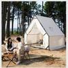 Triangle Log Cabin Style Dining Tent for Outdoor Camping and BBQ