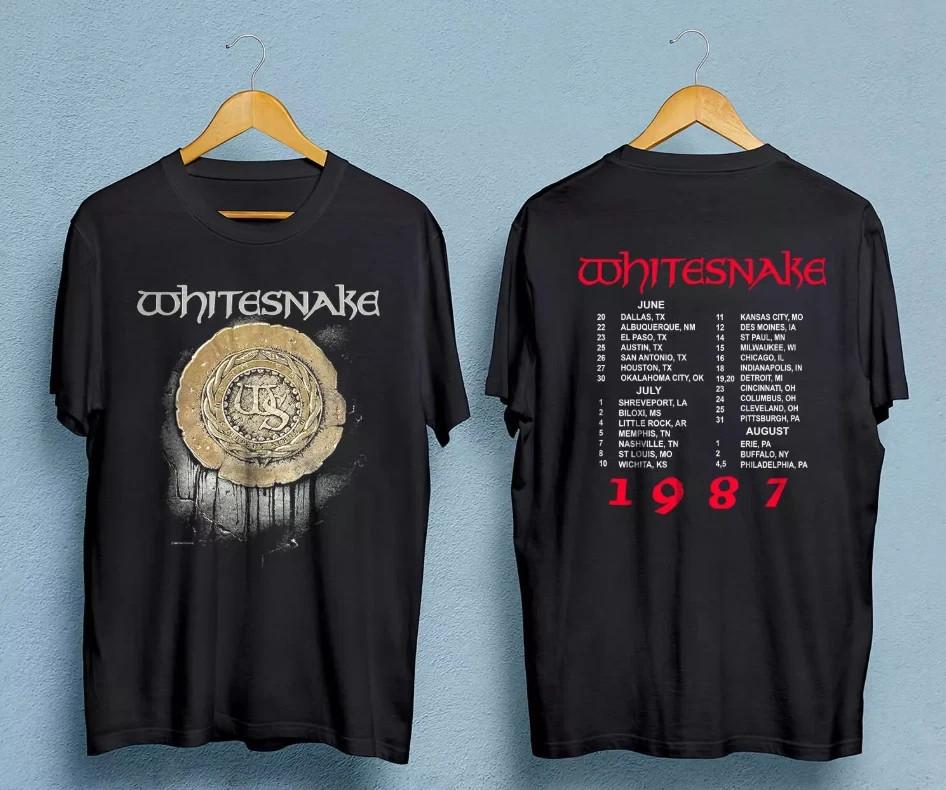 Vintage 80s WHITESNAKE self titled 1987 tour concert tshirt Unisex T-Shirt M