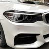 ABS Carbon Fiber / Black Car Front Headlight Lamp Eyebrow Sticker Trim Decor Accessories For BMW 5 Series G30 530I 2017 -