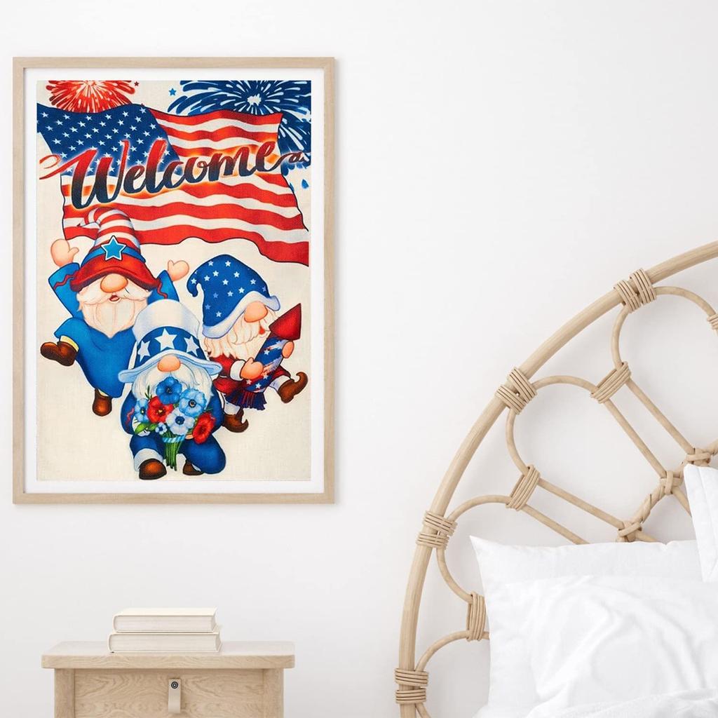 5D DIY Diamond Painting Three Little Old People Cross Stitch Kit Mosaic Diamond Embroidery Rose Full Round Square Drill Home Decoration