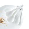 White Ceramic Long-Handle Ladle - Scratch-Resistant, Large Soup Spoon for Commercial and Household Use